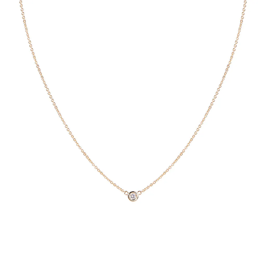 1 DIAMOND ROUND NECKLACE