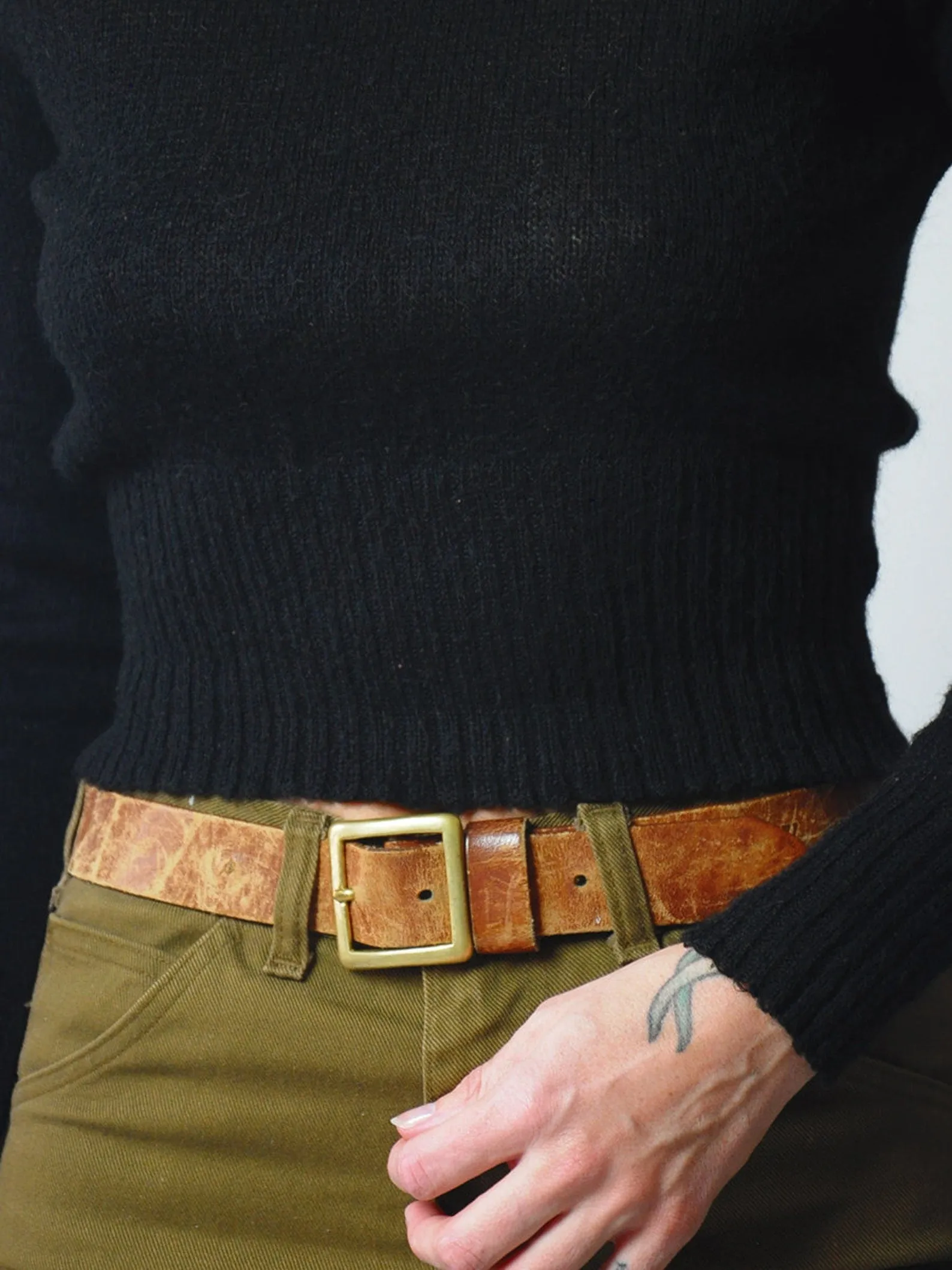 1960's Black Cropped Sweater