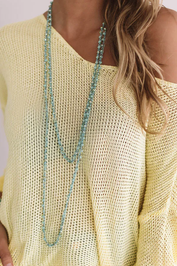 Amazing Morning Knit Sweater in Yellow