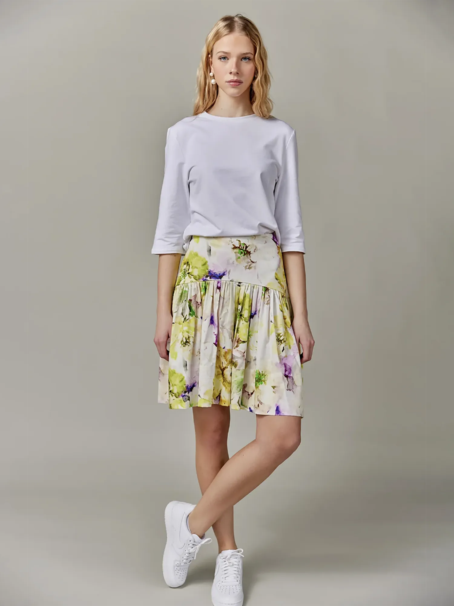 APPARALEL PRINT SKIRT