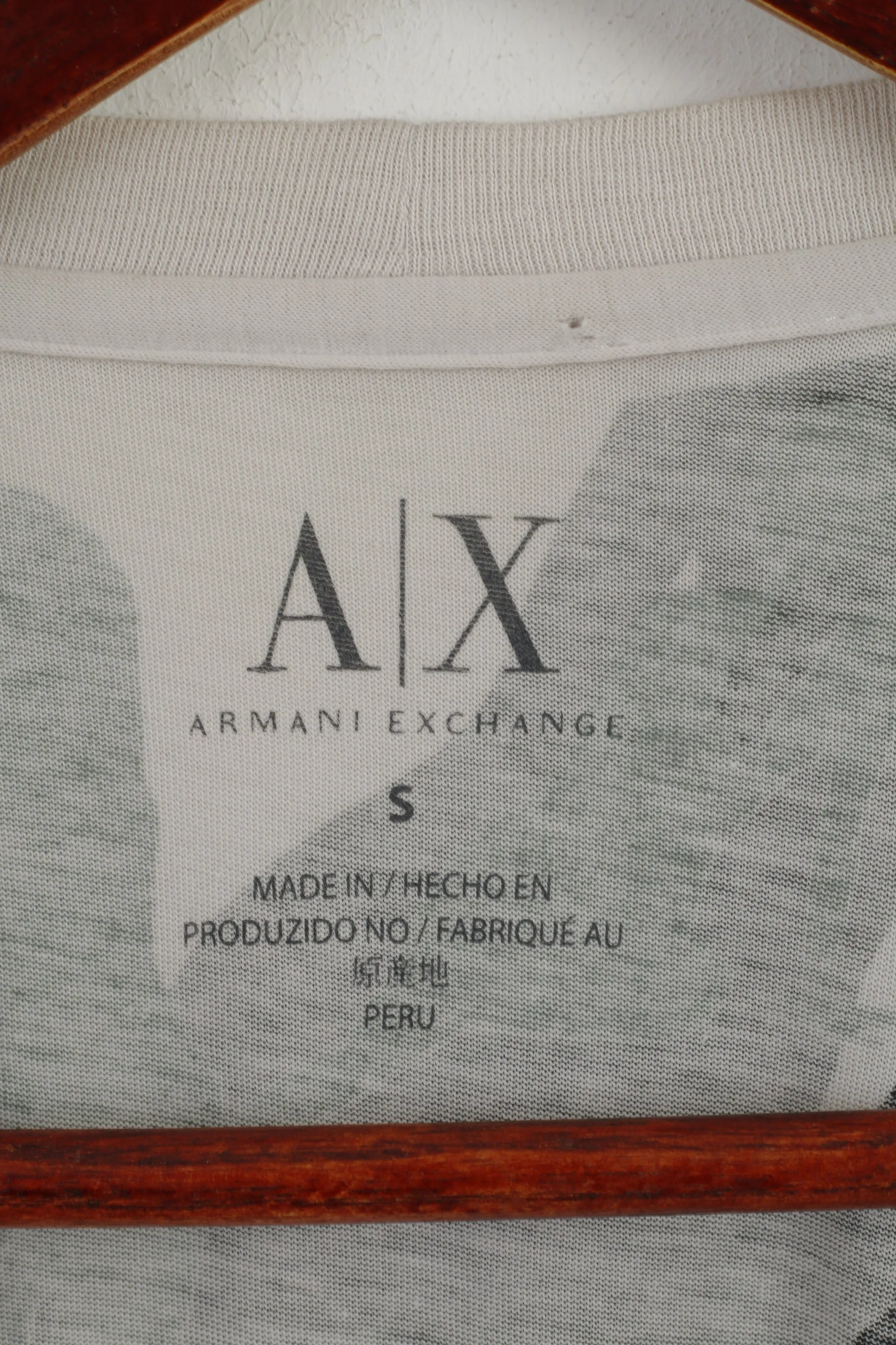 Armani Exchange Men S T- Shirt Green Camouflage Lady Print Thin Cotton Top