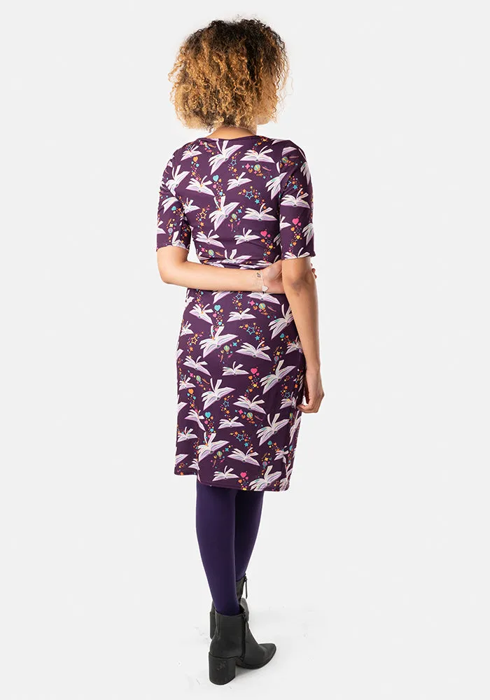 Ashlee Book Print Dress