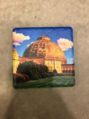 Belle Isle Conservatory Dome Porcelain Tile Coaster