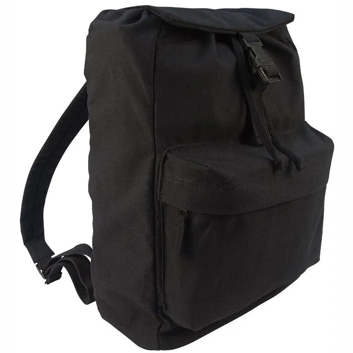 Black - Water Resistant Travel Knap Sack