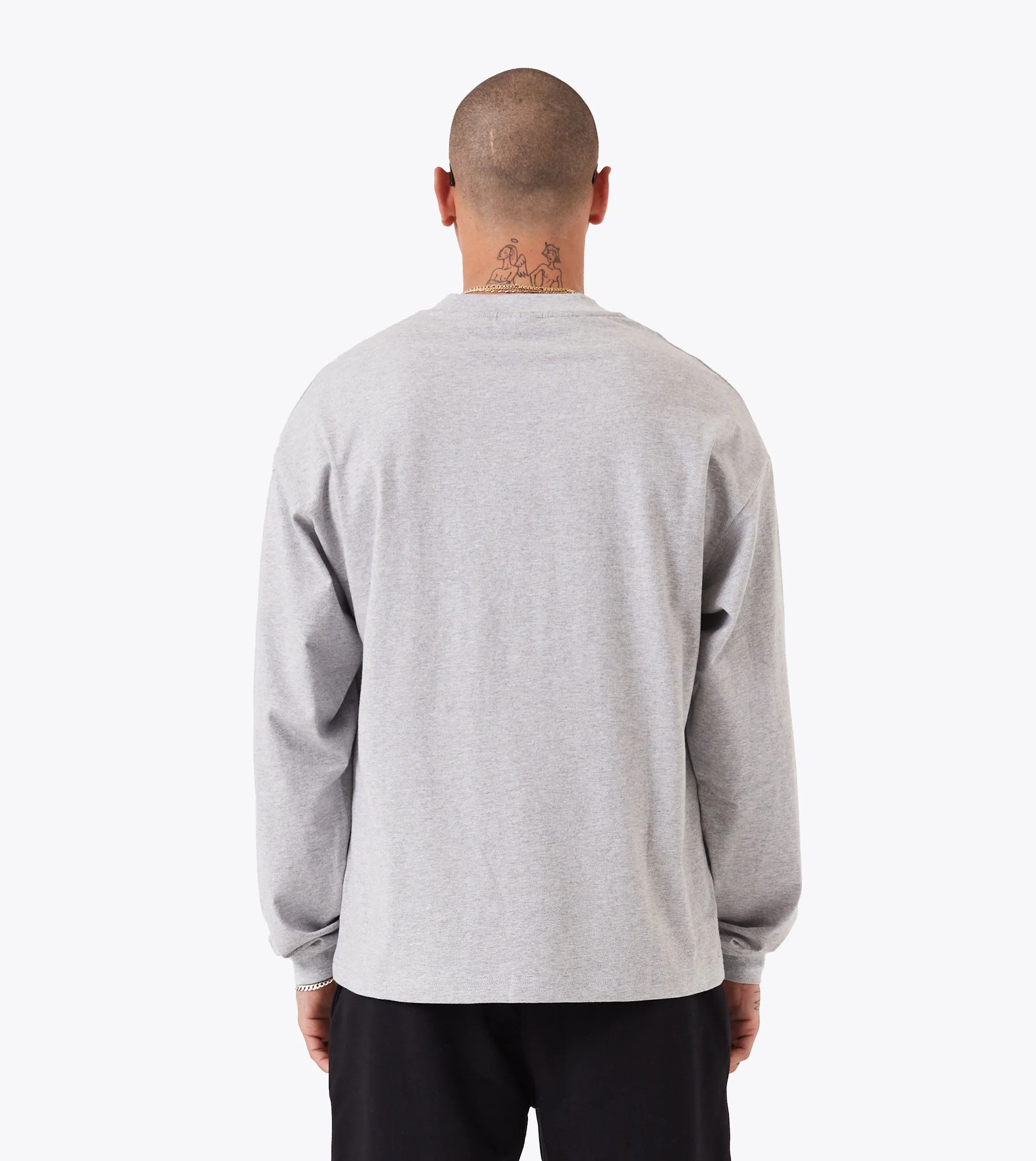 Box    LS Tee Grey Marle