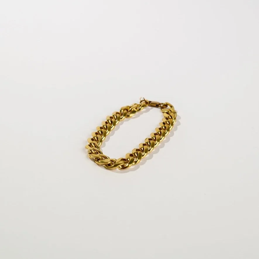 Brass Thick Chain Bracelet