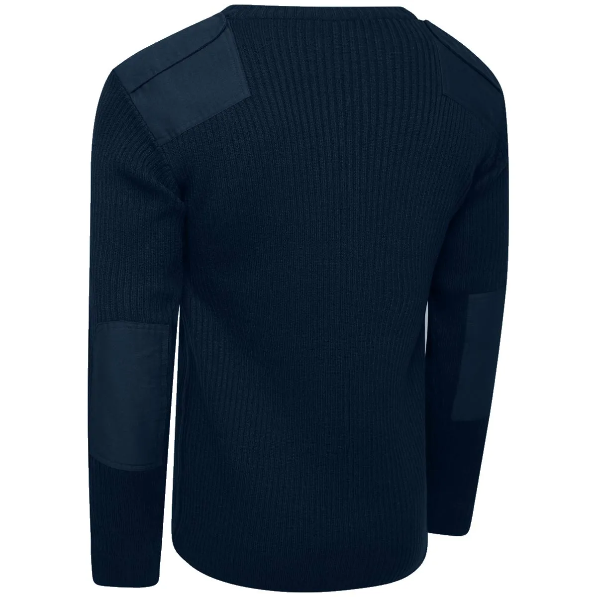 British Army Style Crew Neck Commando Jumper Navy Blue