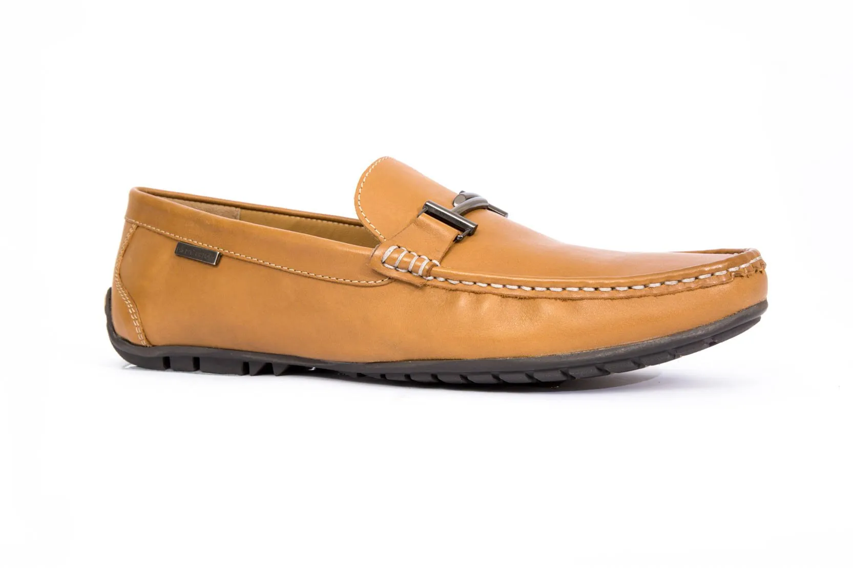 Buckled Leather Loafers For Men