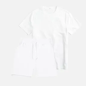 Bundle // Big Tee Combed & Short // White