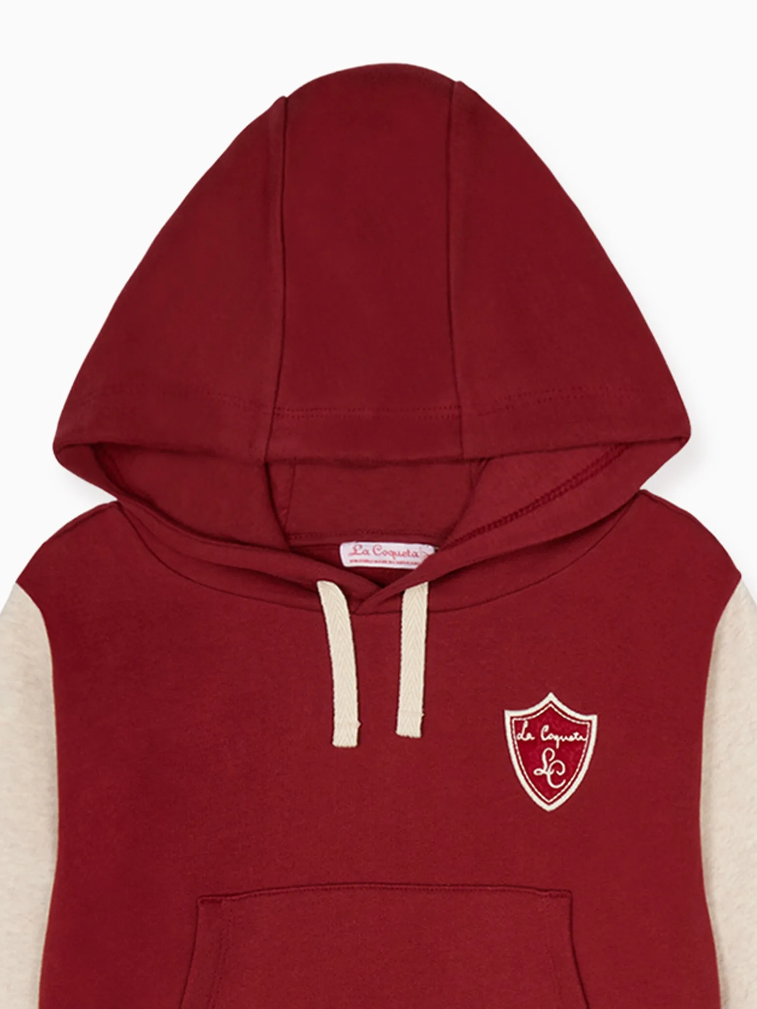 Burgundy Paz Kids Hooded Tracksuit