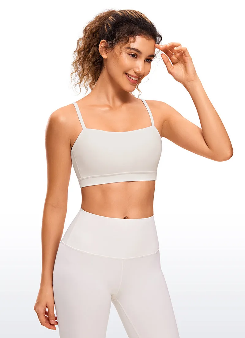 Butterluxe Adjustable Spaghetti Thin Strap Sports Bra