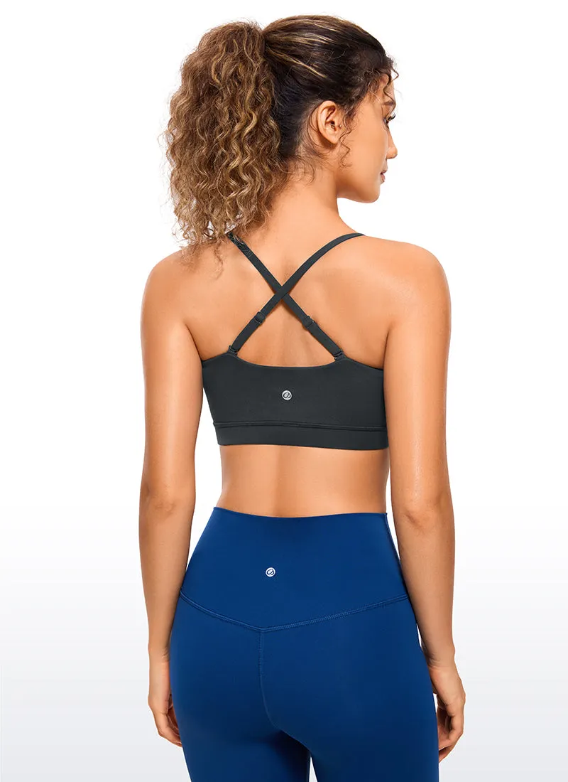 Butterluxe Adjustable Spaghetti Thin Strap Sports Bra