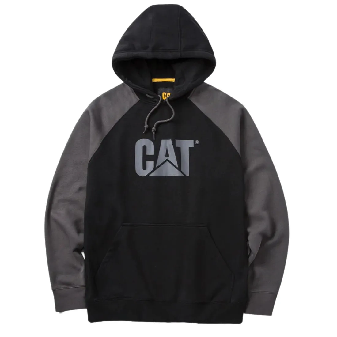 CAT Men's Colour Block Raglan Hoodie 1050024 - Black/Grey