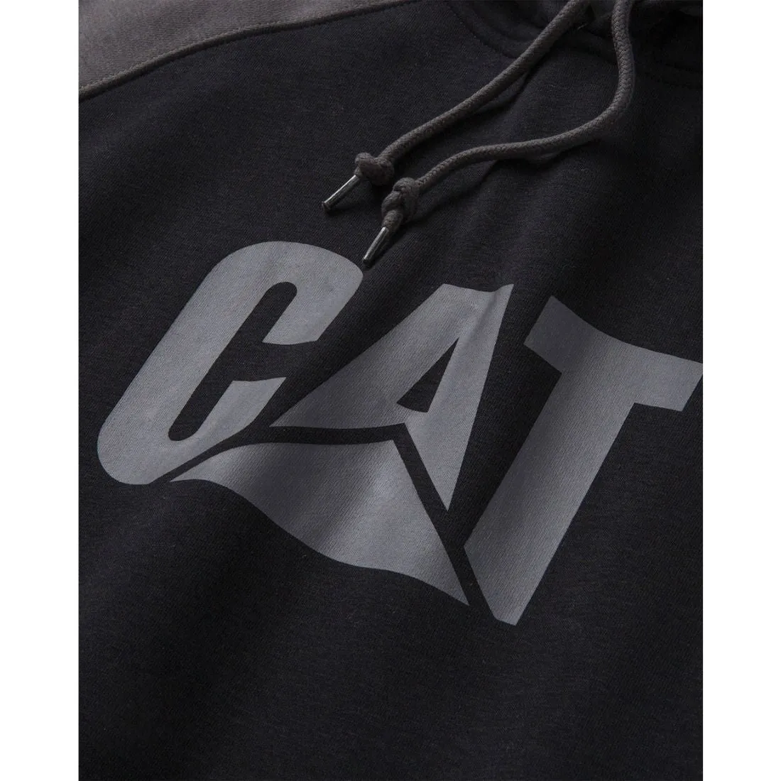 CAT Men's Colour Block Raglan Hoodie 1050024 - Black/Grey