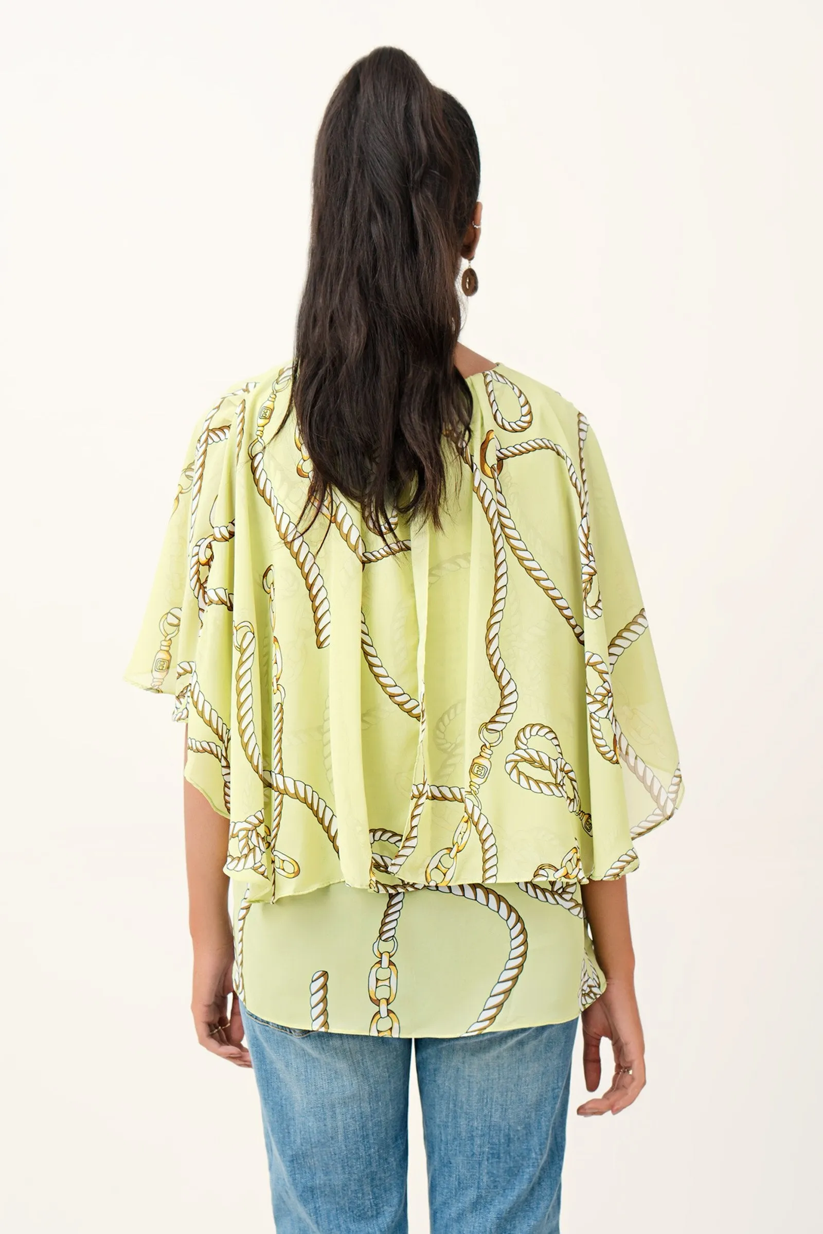 Chain Printed Top