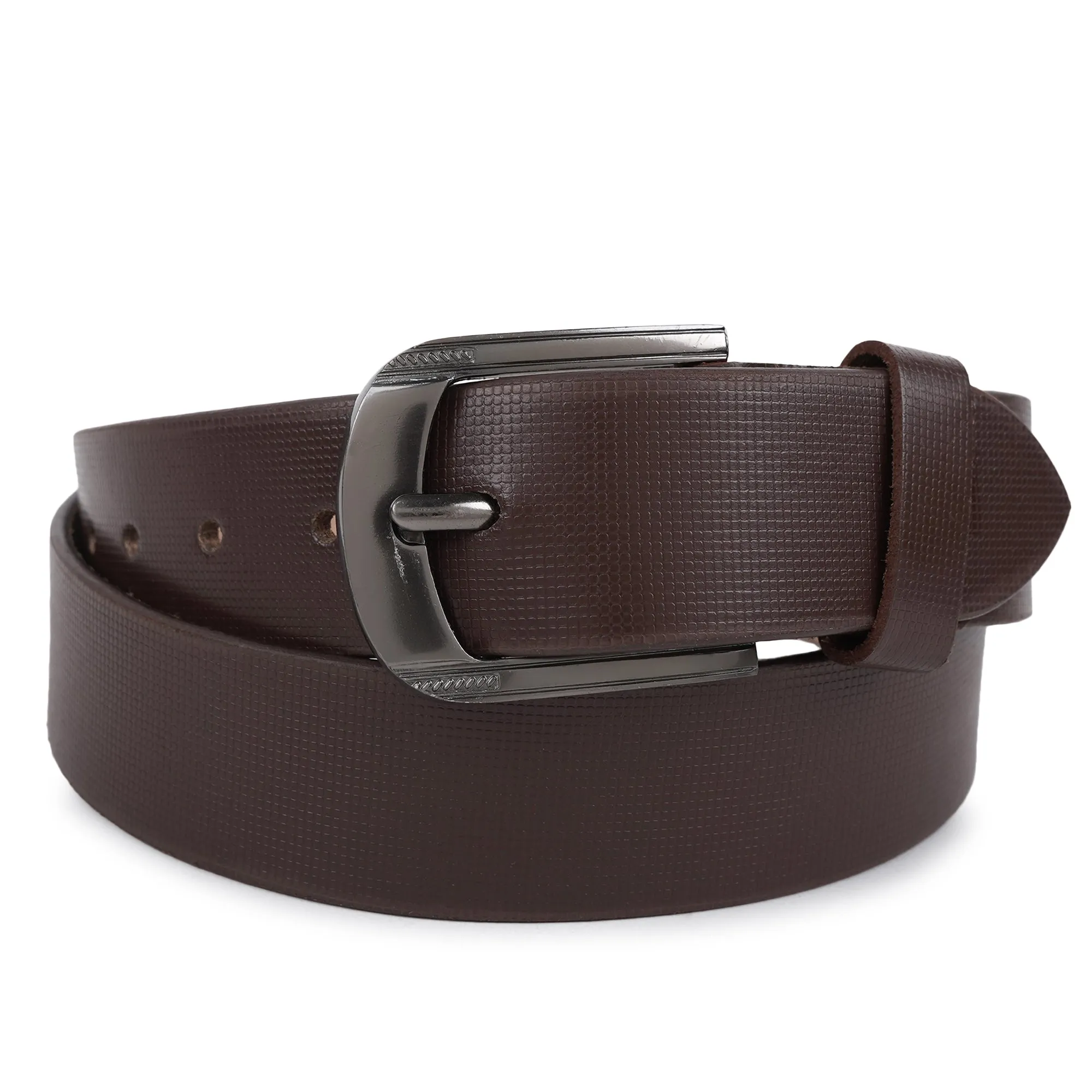 CIMONI Casual Genuine Leather Brown Formal Travel Belt For Men ( 1 Year Gurantee)