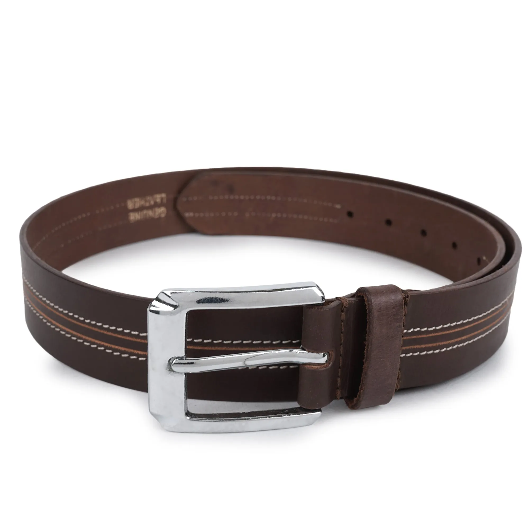 CIMONI Genuine Men's Leather Belt A Perfect Blend of Casual Wear - Metal Buckle Belts ( 1 Year Gurantee)