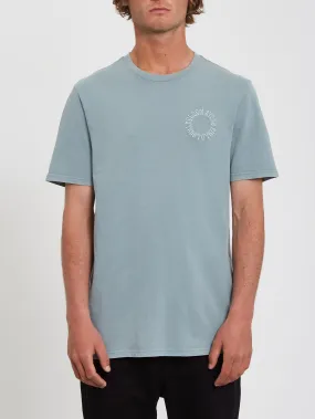 Circle Emb T-shirt - STORMY SEA