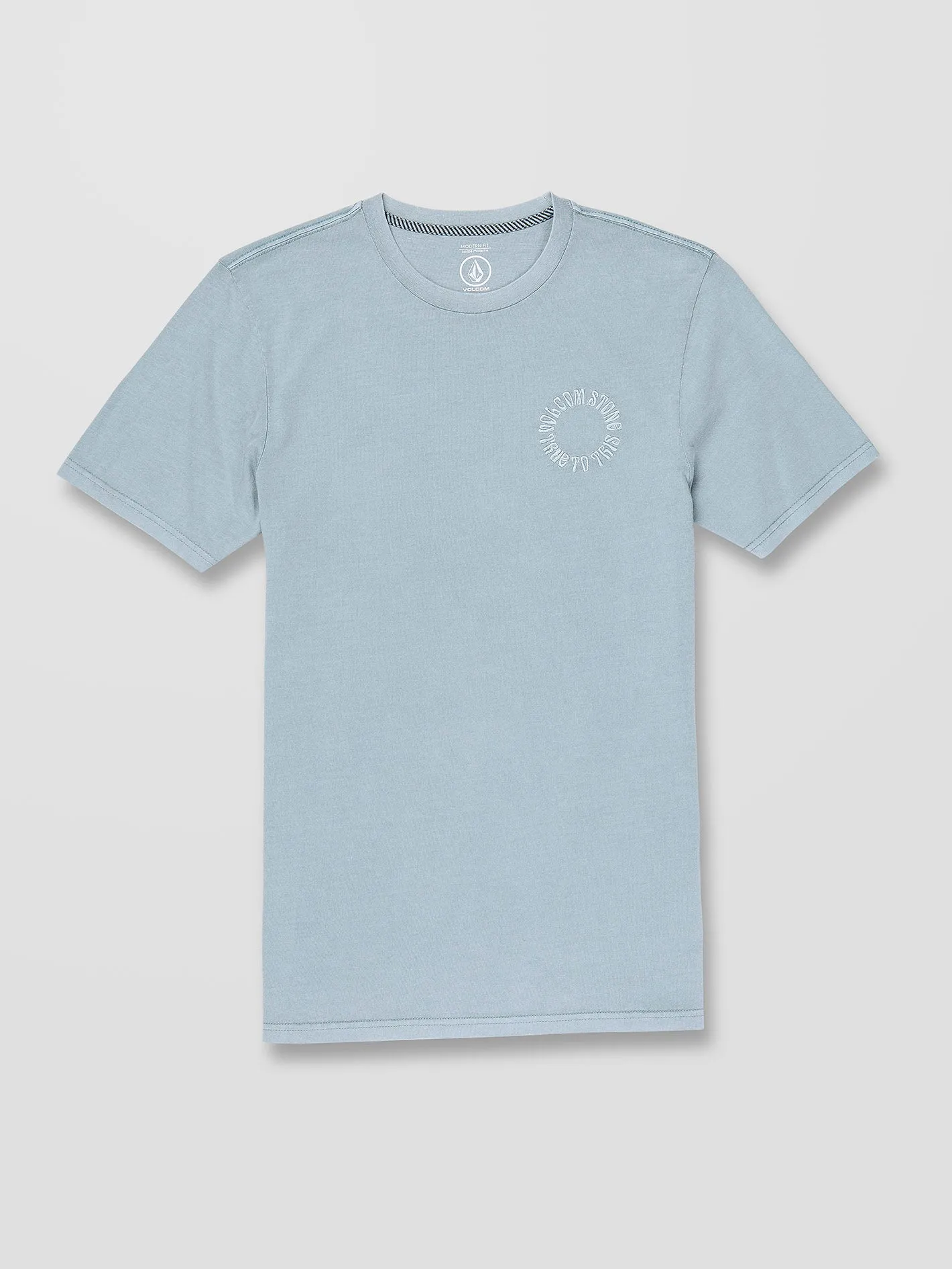 Circle Emb T-shirt - STORMY SEA