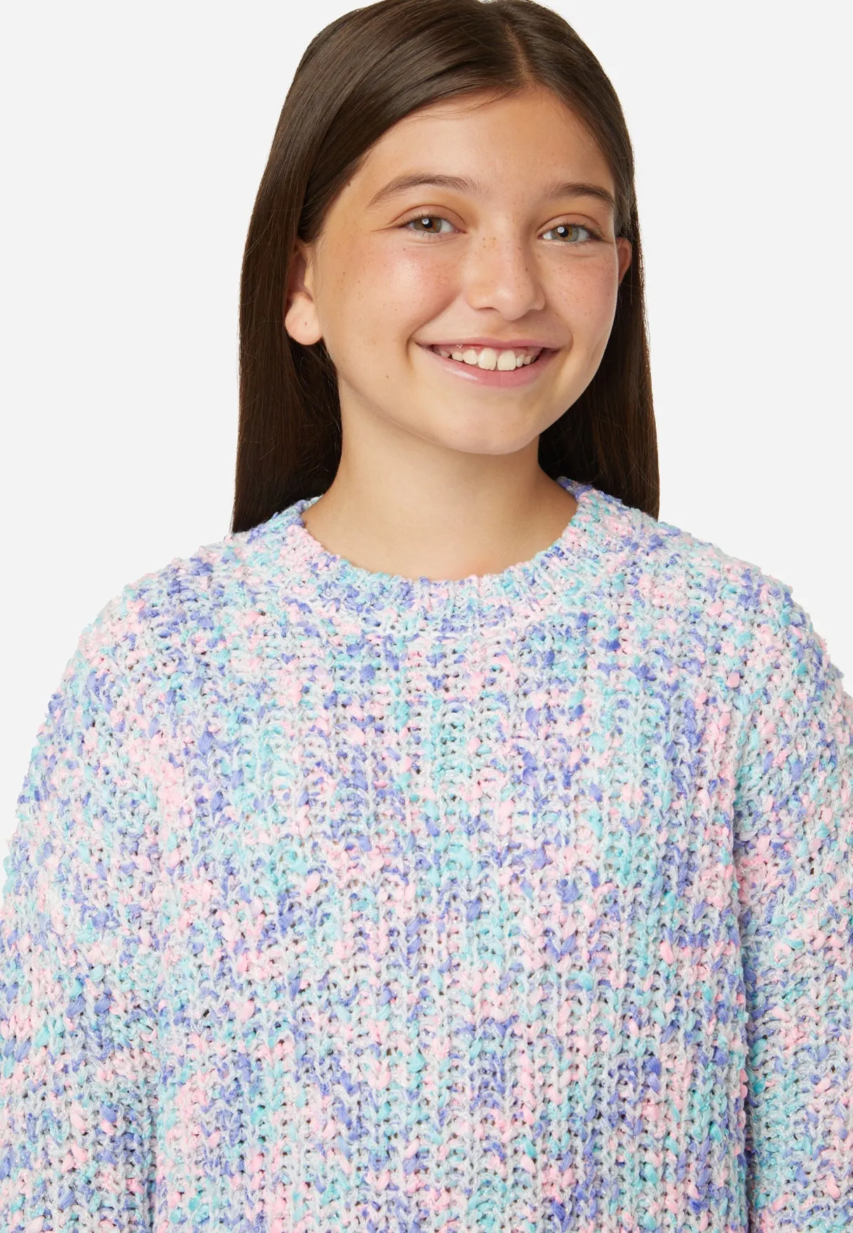 Confetti Crew Neck Popcorn Sweater