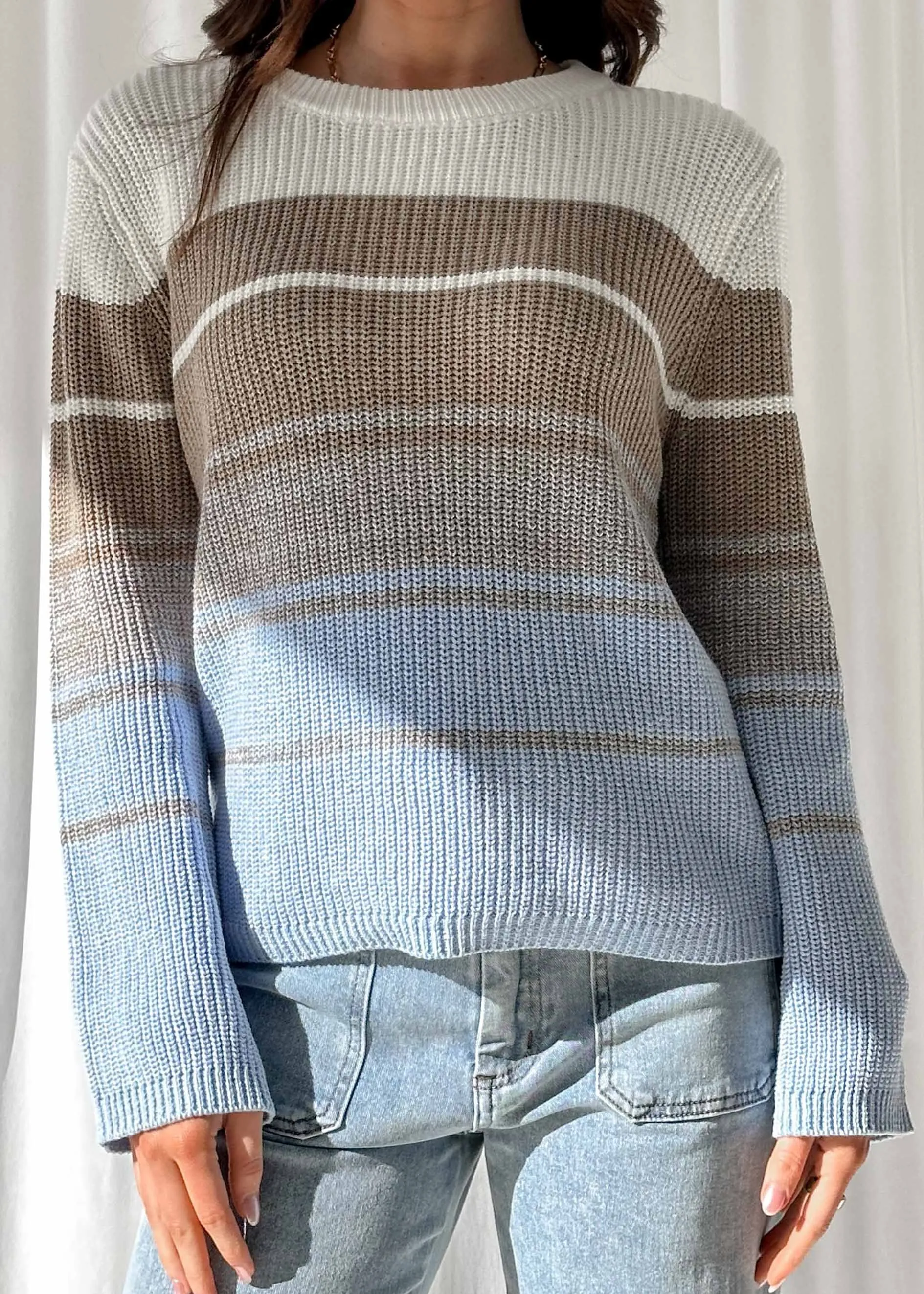 Dallas Sweater - Cream Stripe