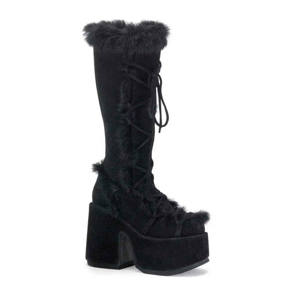 Egirl Babes Lace-up Thick-Heeled High Goth Thick-Soled Muffin Boots