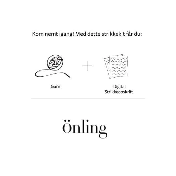 Emmeline sweater fra Önling, No 10 strikkekit