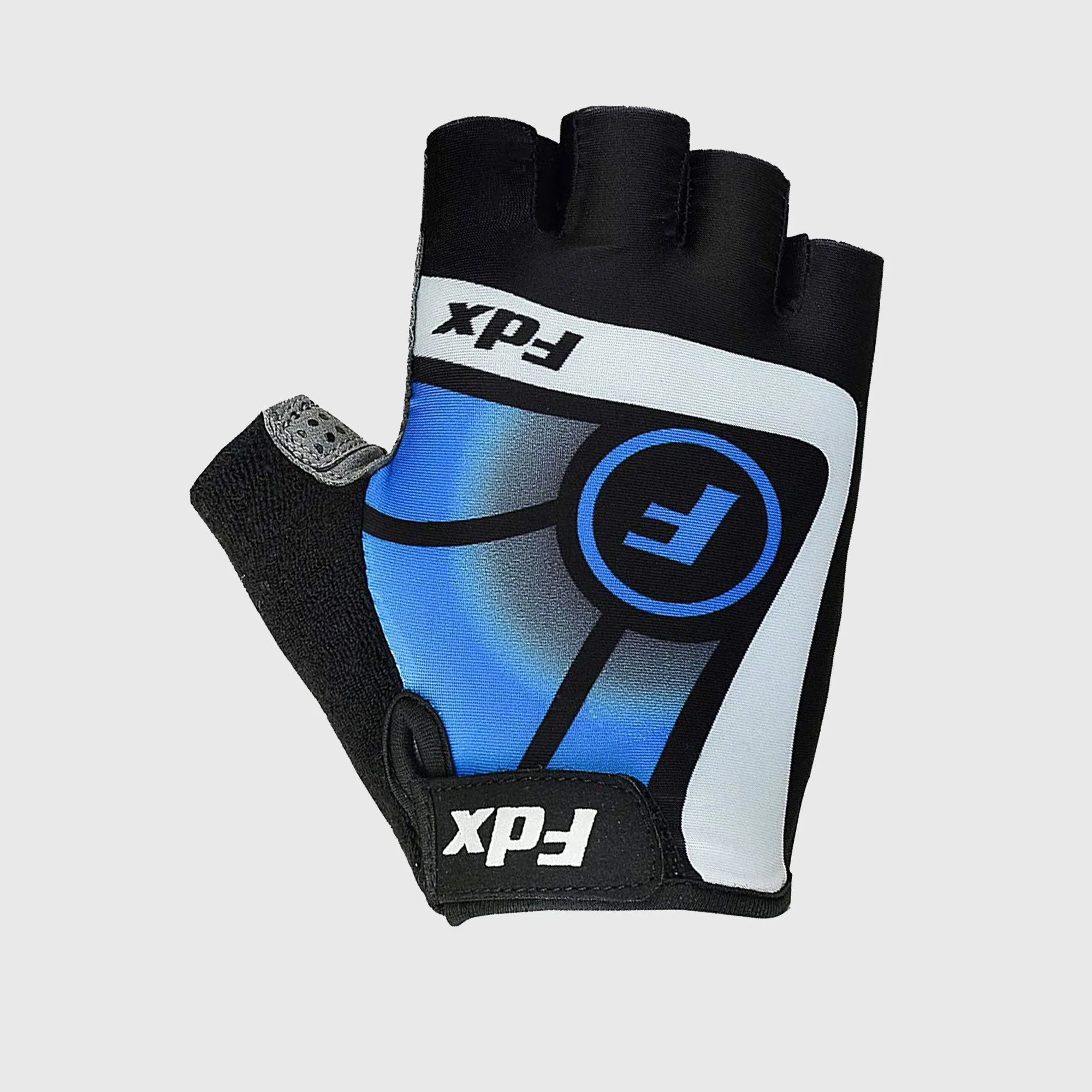 Fdx Signature Blue Gel Padded Short Finger Summer Cycling Gloves