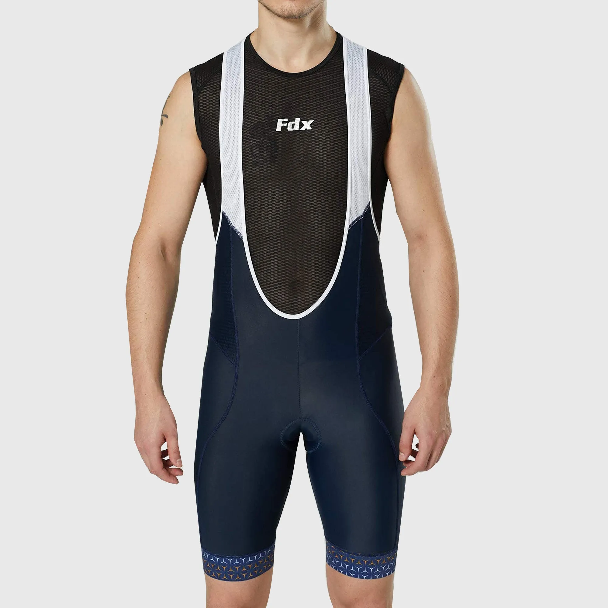 Fdx Vega Blue Men's & Boy's Padded Summer Cycling Bib Shorts