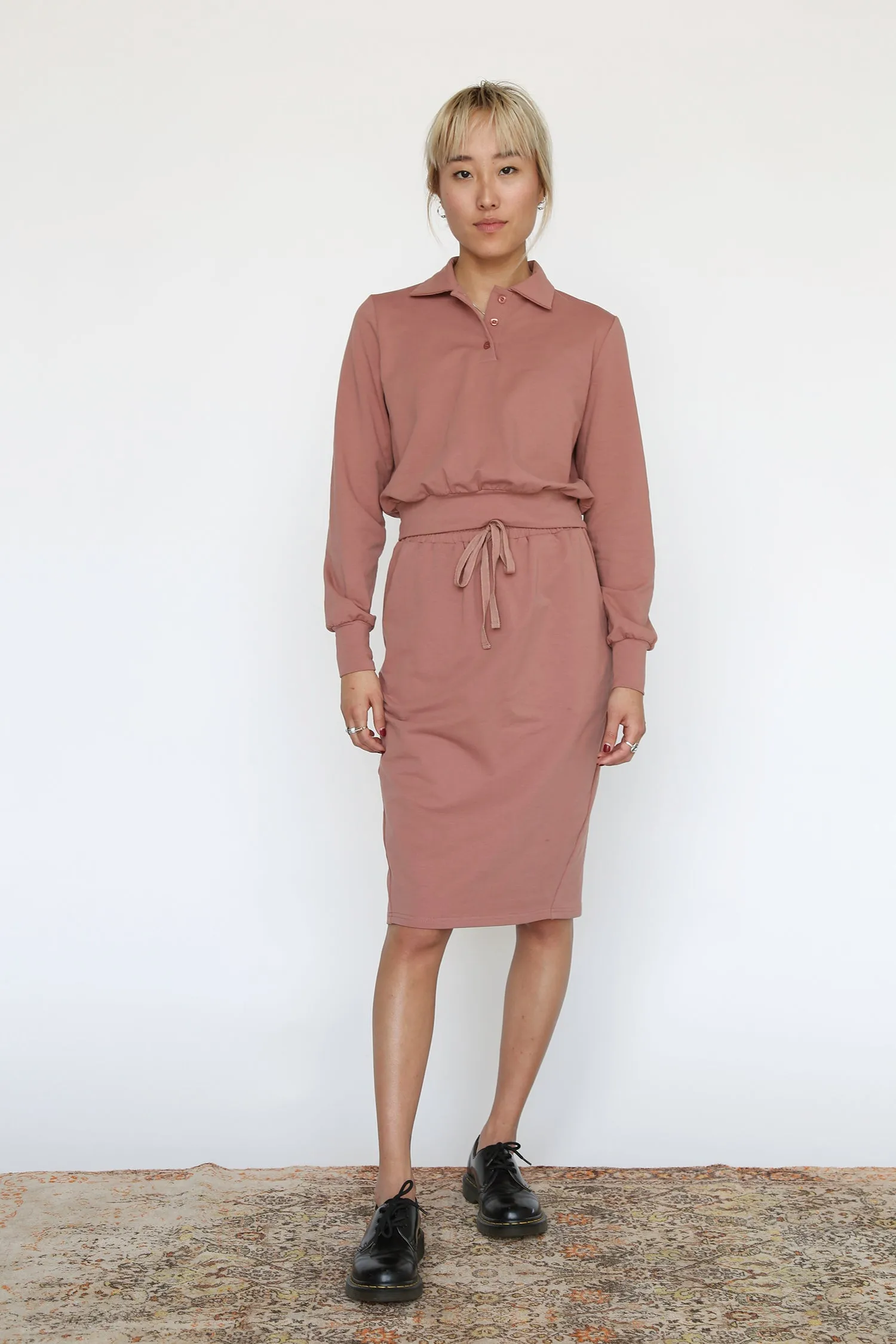 Ginger Sweater Skirt in Mauve