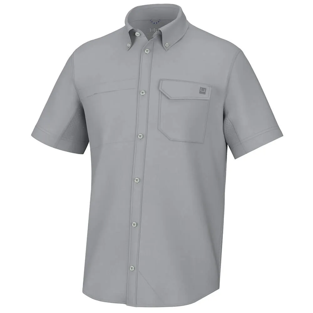 Huk Tide Point Short Sleeve Sport Shirt - Harbor Mist