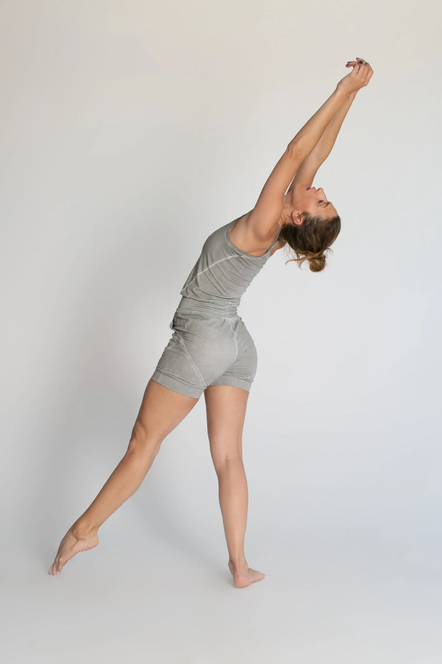 I'mPerfect Stonewash Short Yoga Jumpsuit 25%off