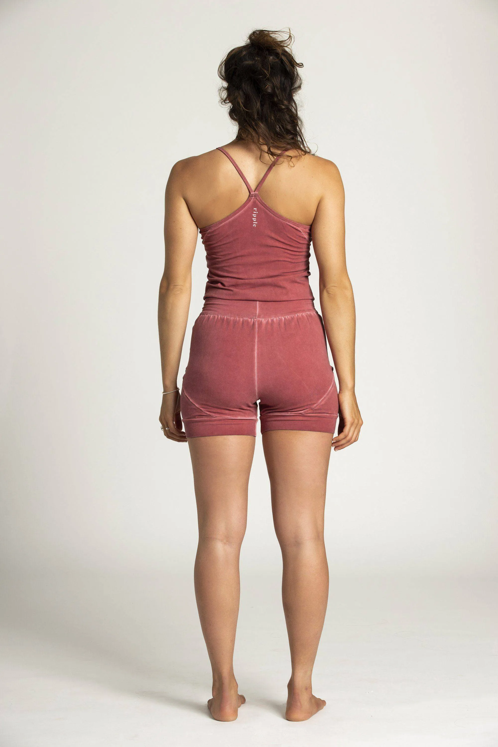 I'mPerfect Stonewash Short Yoga Jumpsuit 25%off