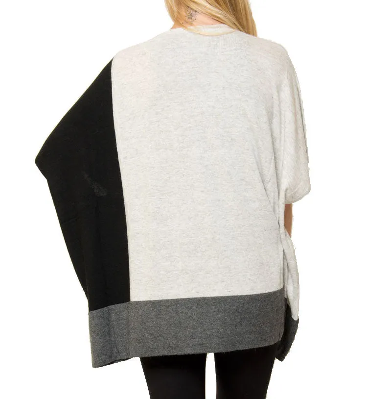 Jake Color Blocked Poncho