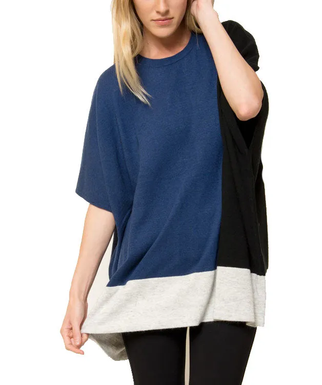 Jake Color Blocked Poncho