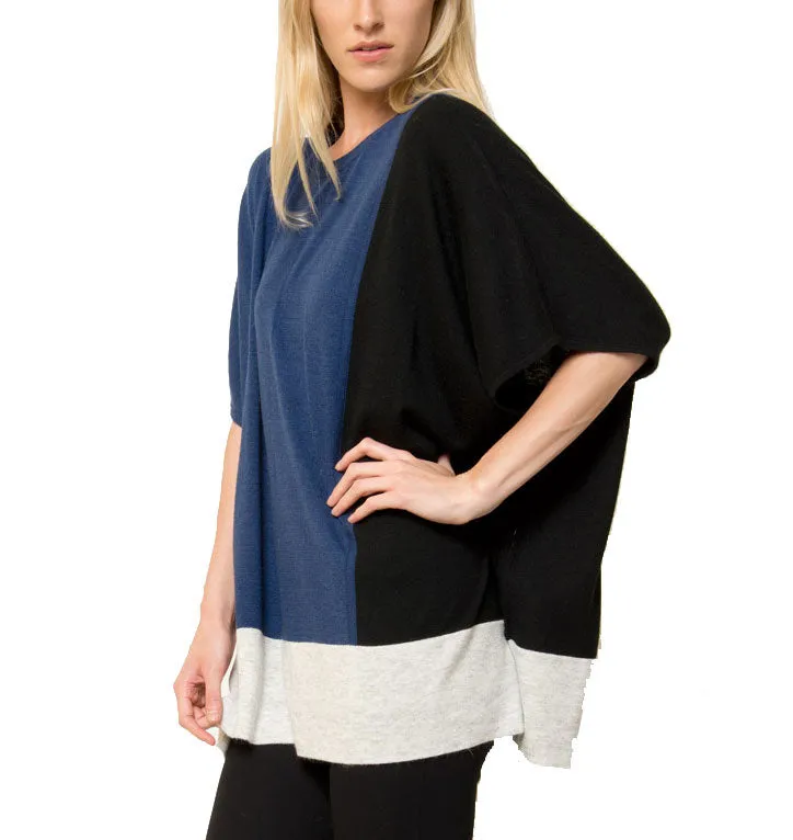 Jake Color Blocked Poncho