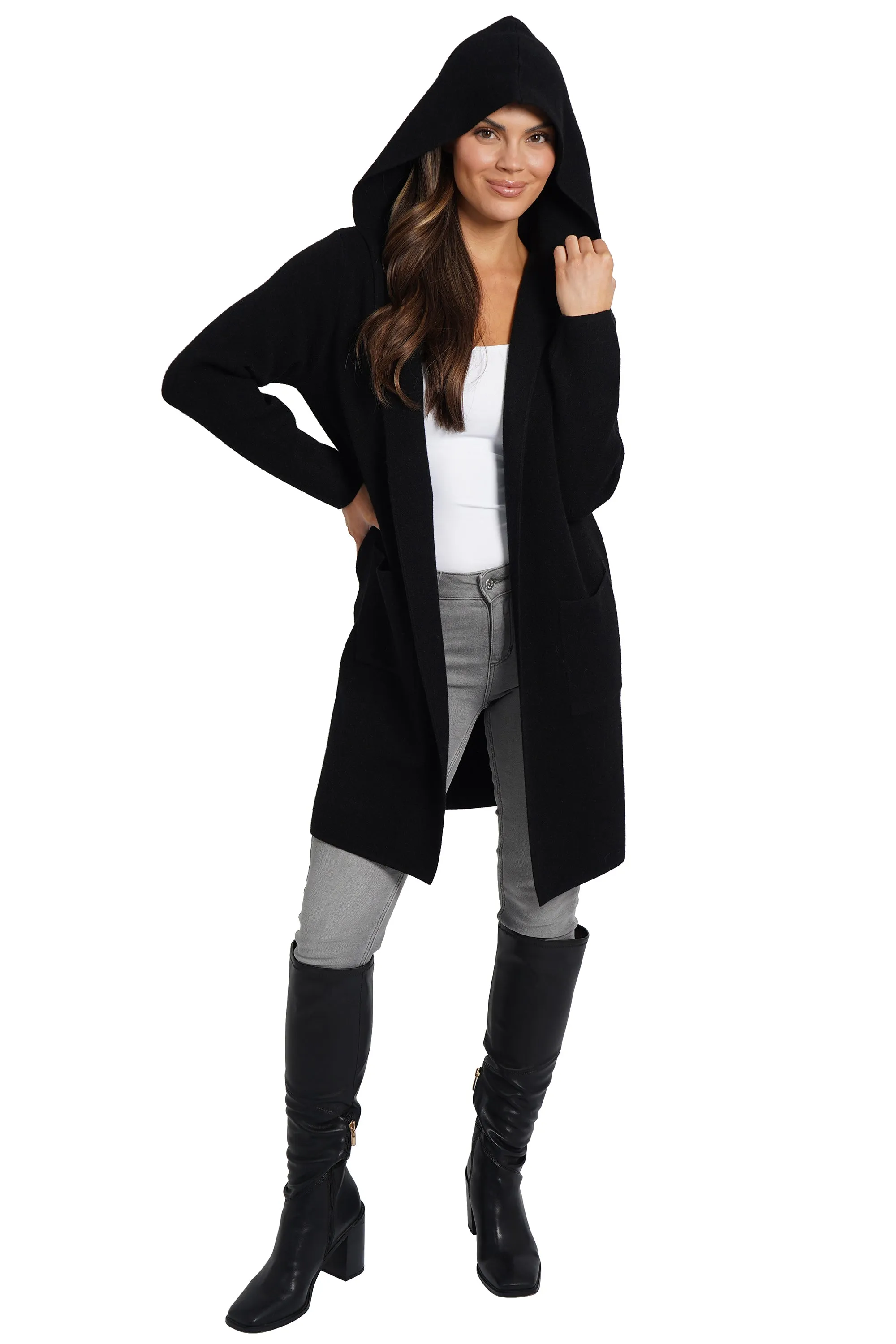 Jennifer Hooded Cardigan