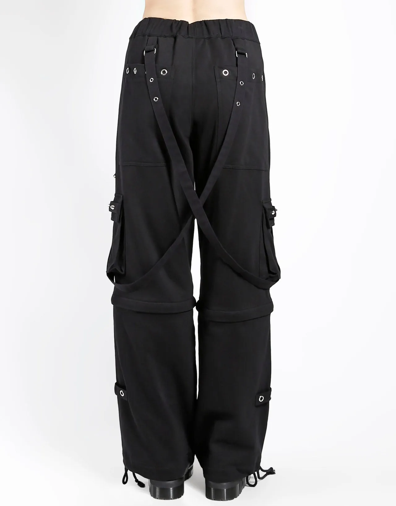 JERSEY KNITTED ZIP OFF CRUSH PANT