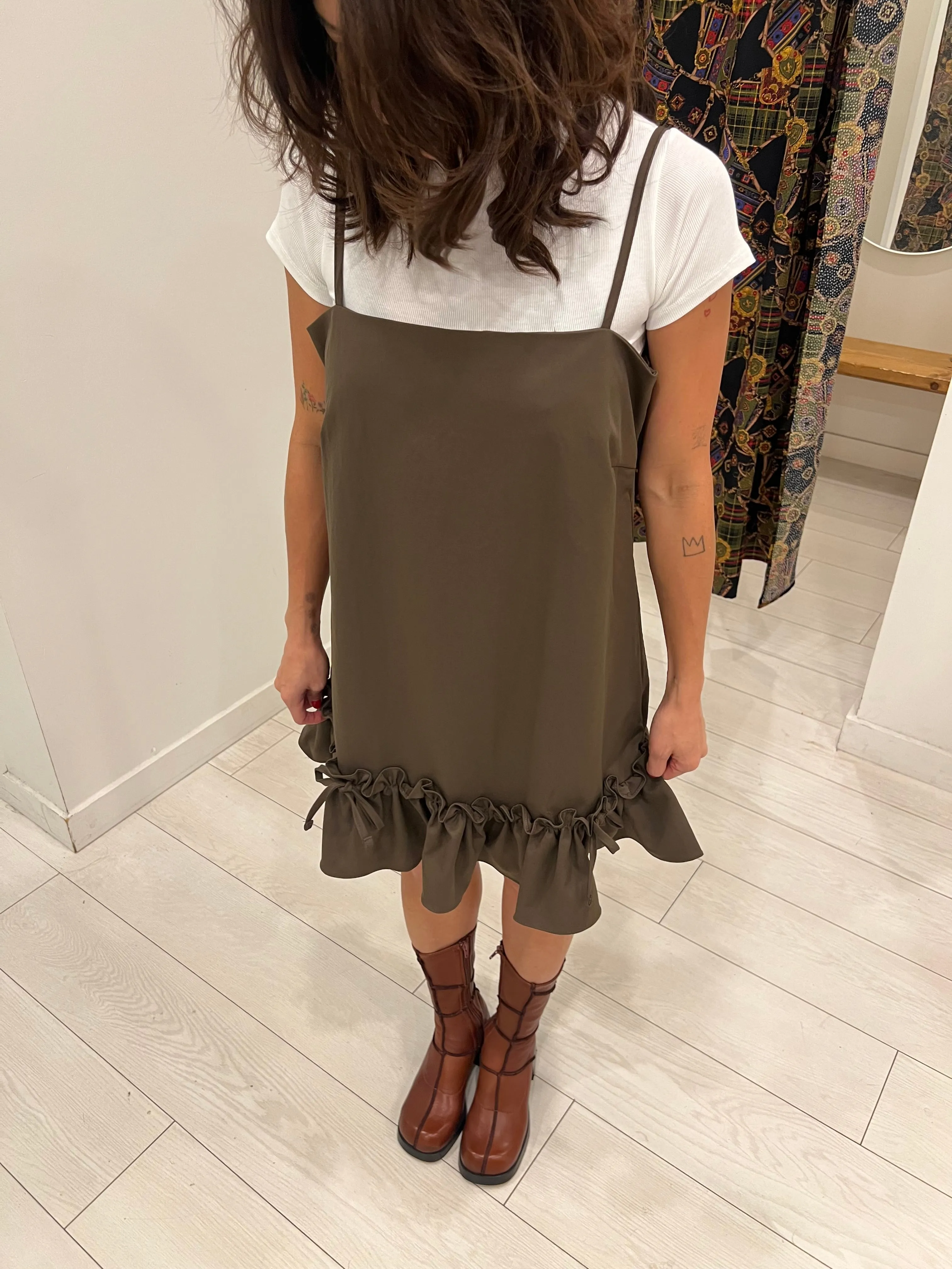 KARIN Ruffled hem dress