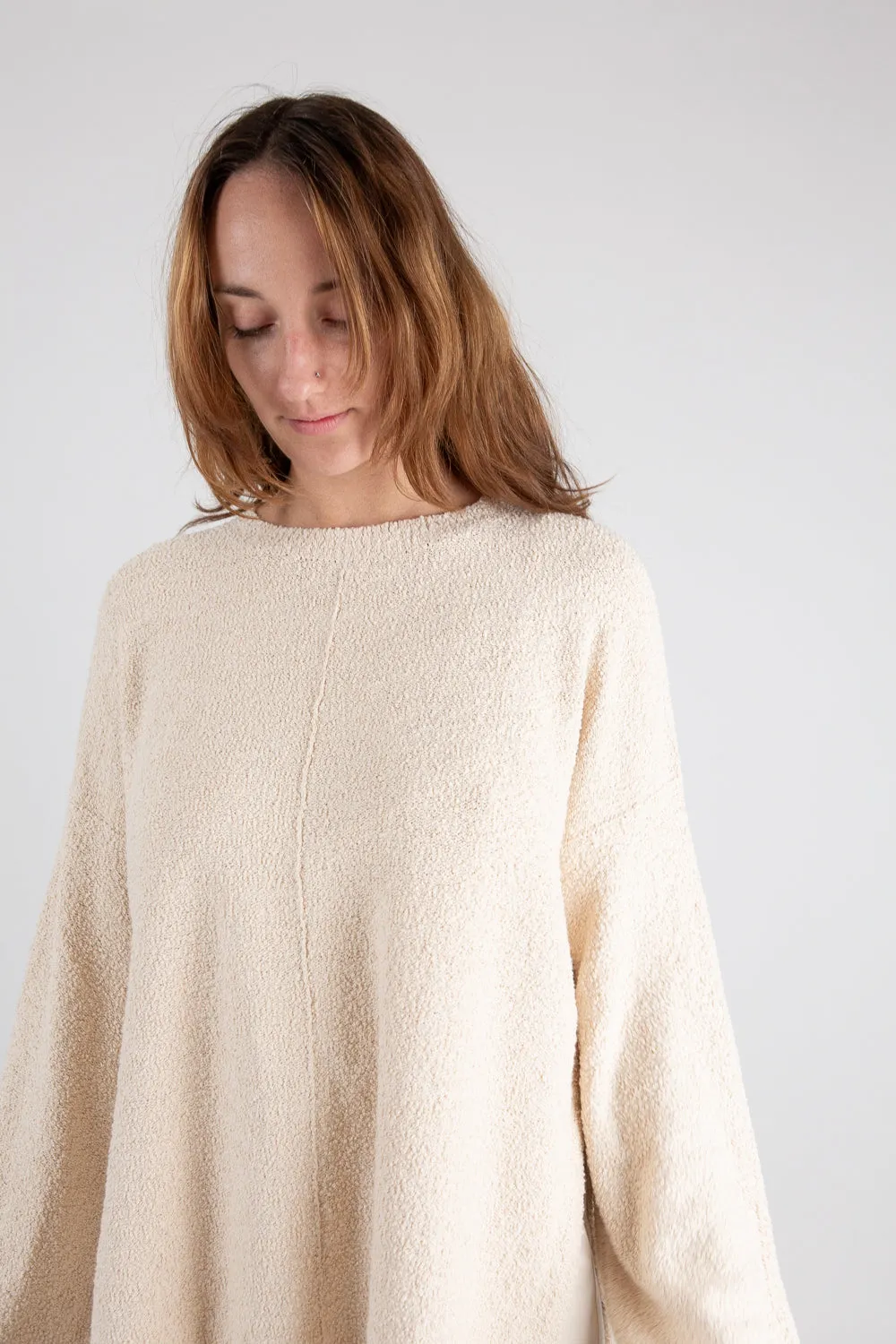 Lauren Manoogian Boucle Crewneck In Natural