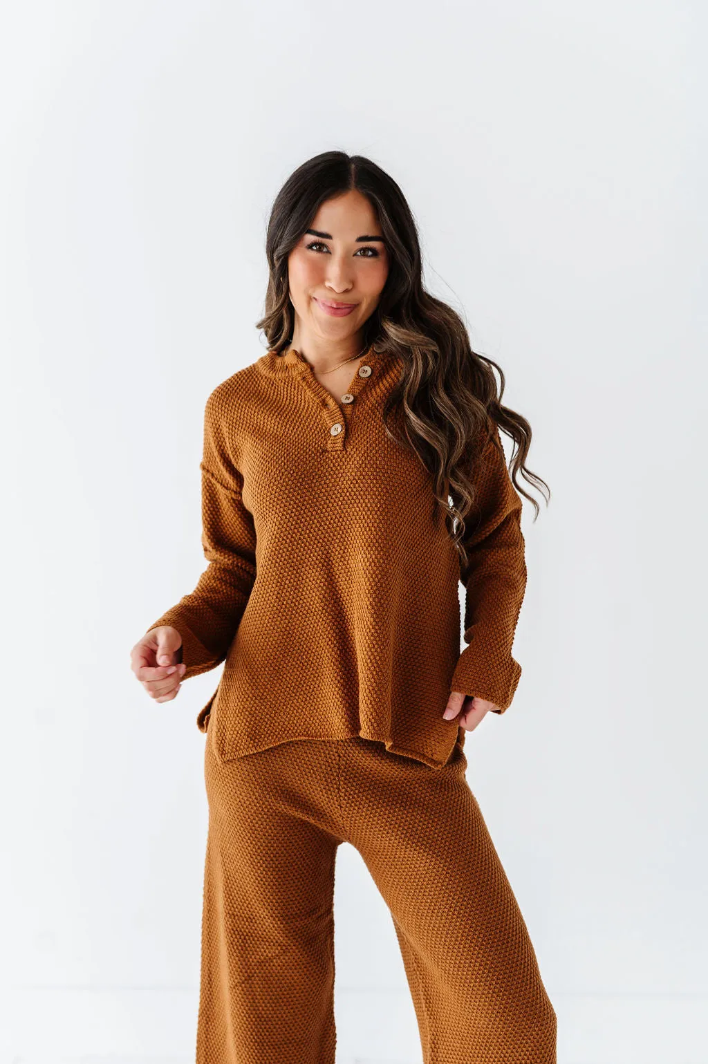 Leo Textured Sweater Set