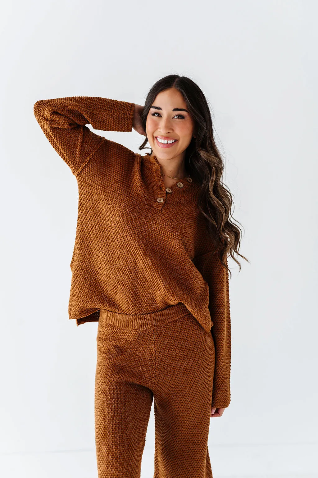 Leo Textured Sweater Set