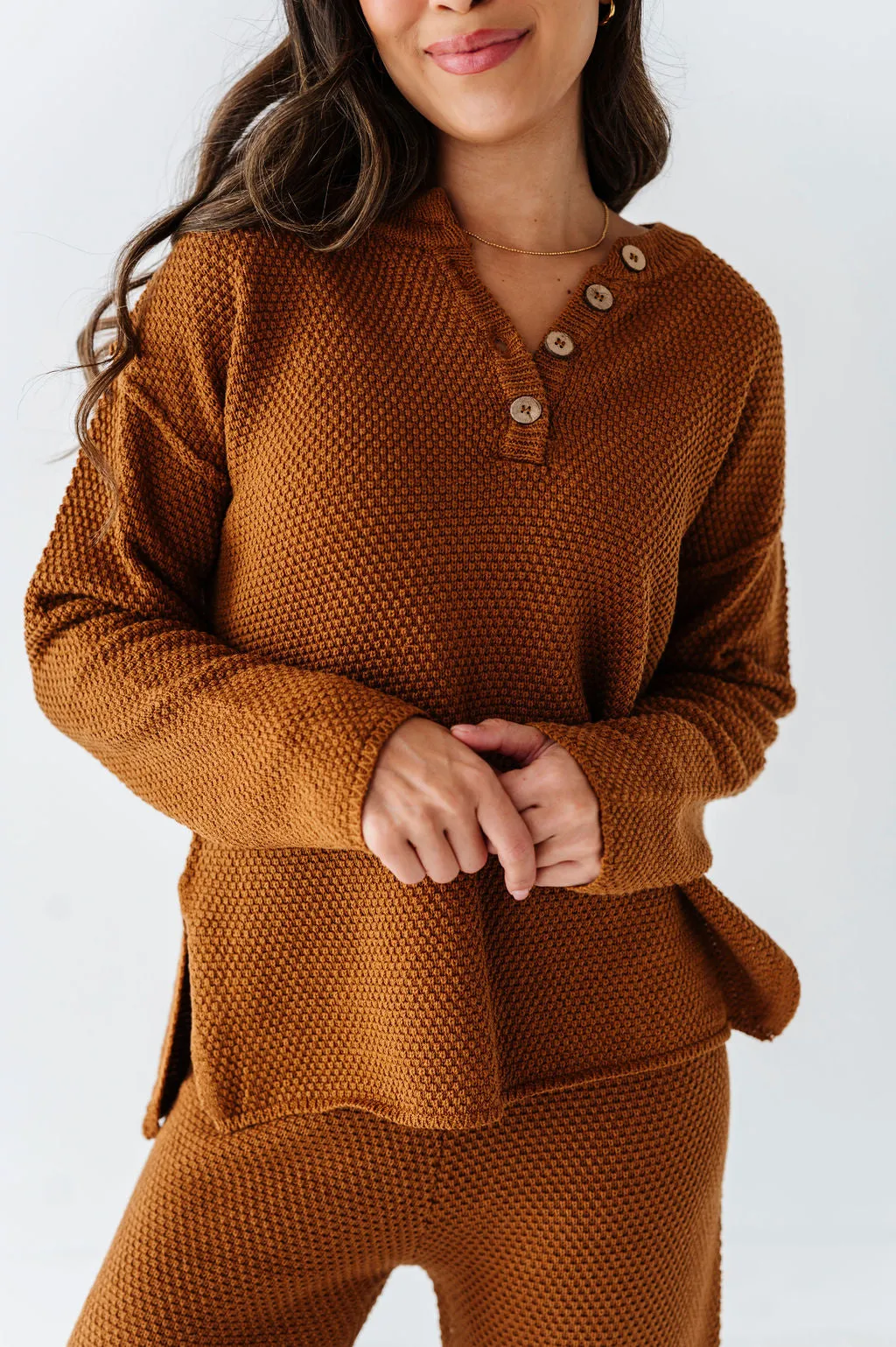 Leo Textured Sweater Set