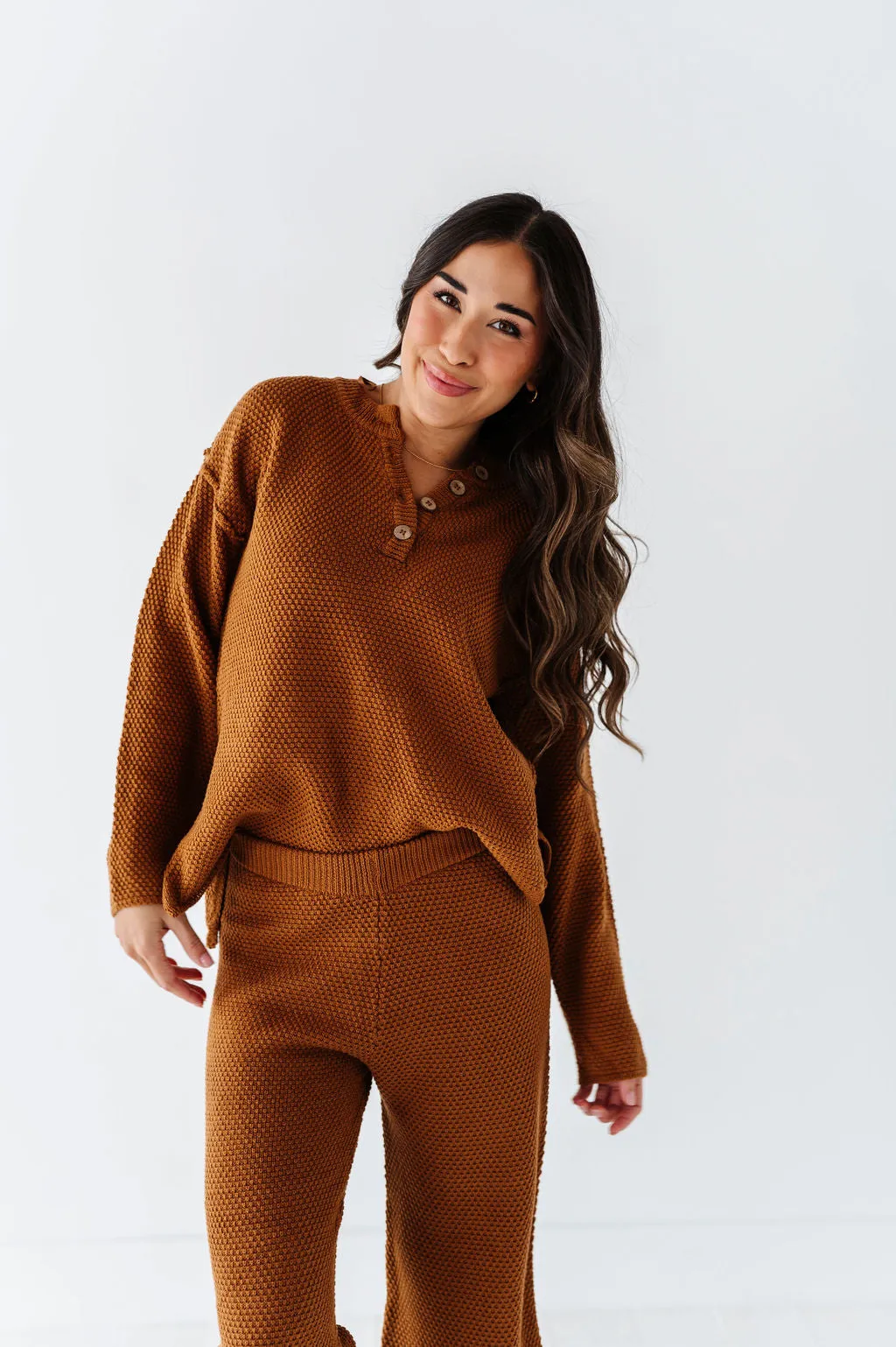 Leo Textured Sweater Set