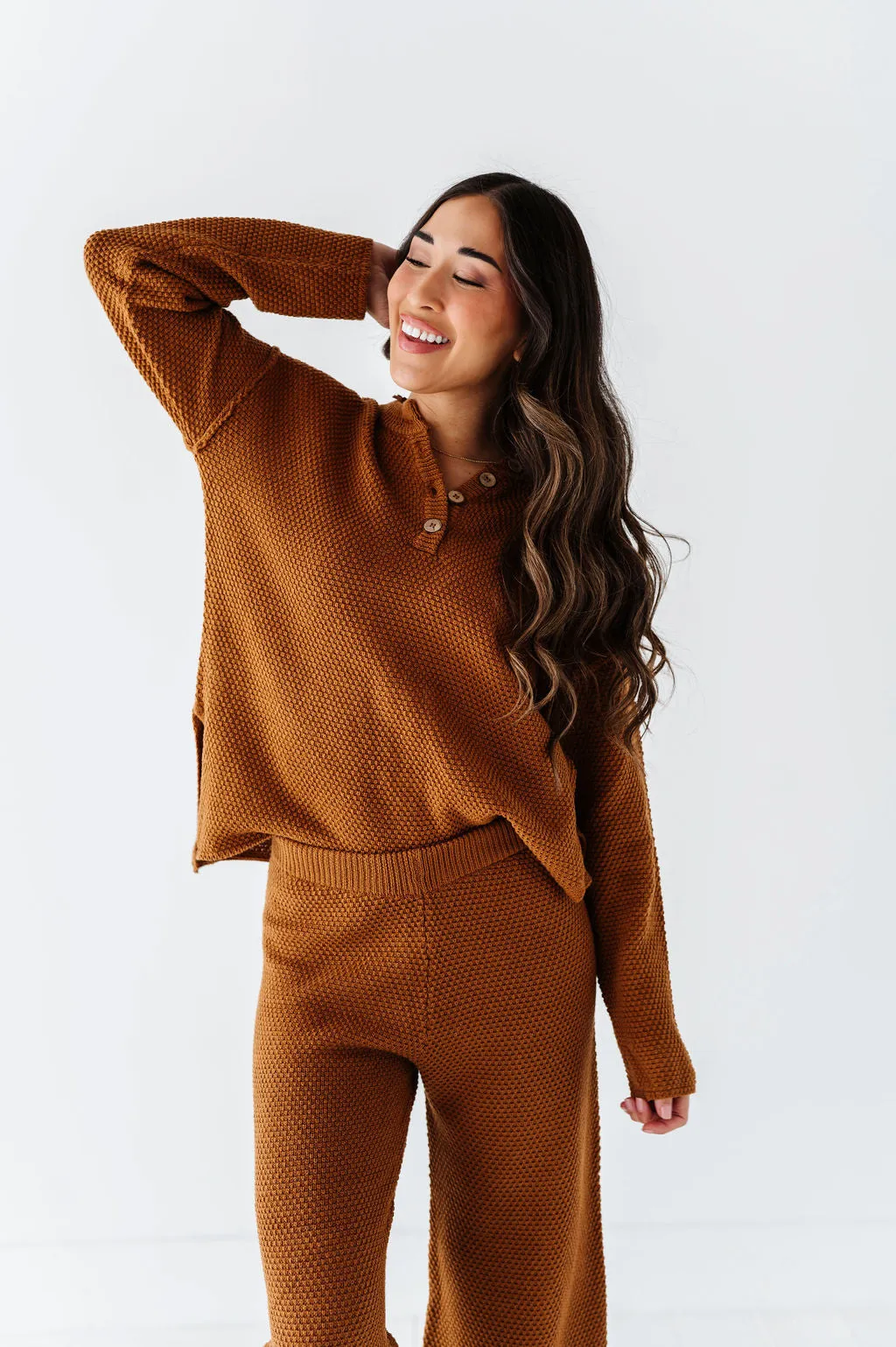 Leo Textured Sweater Set