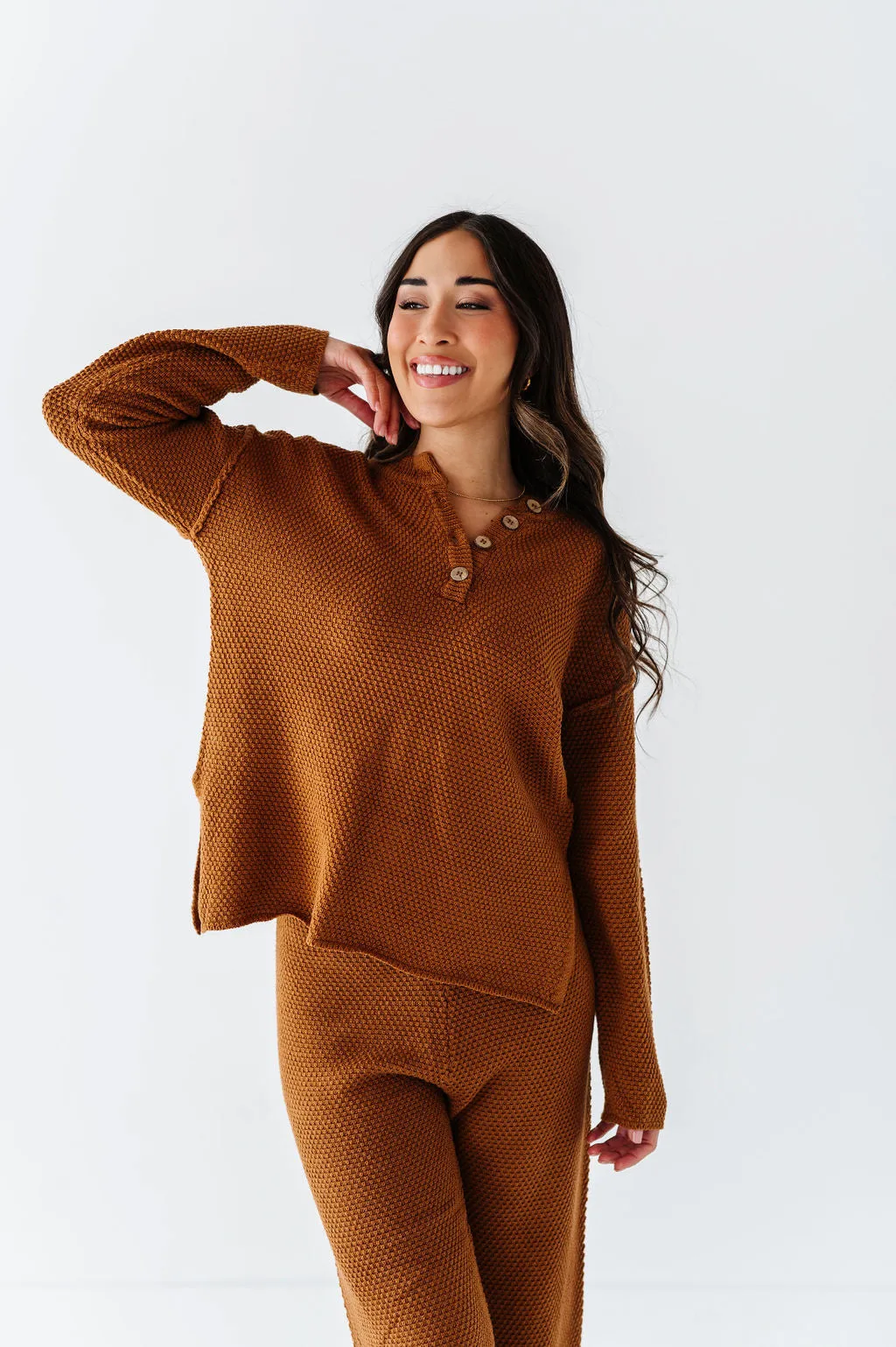 Leo Textured Sweater Set