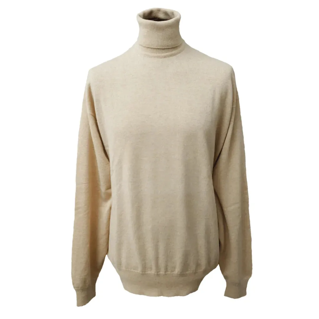 Loose Fit Cashmere Roll Neck Jumper