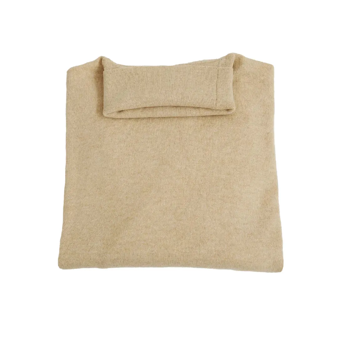 Loose Fit Cashmere Roll Neck Jumper