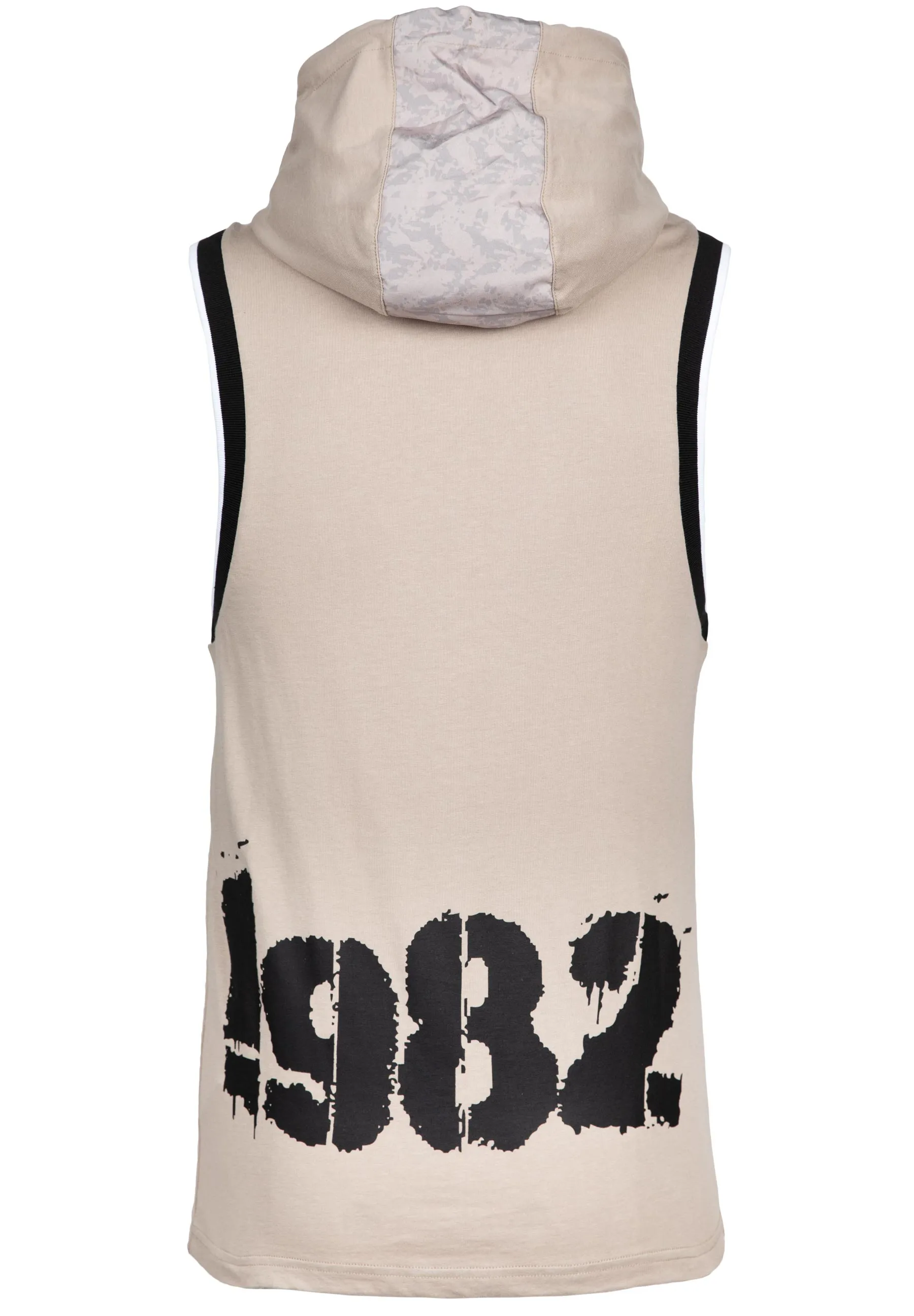 Loretto Hooded Tank Top - Beige