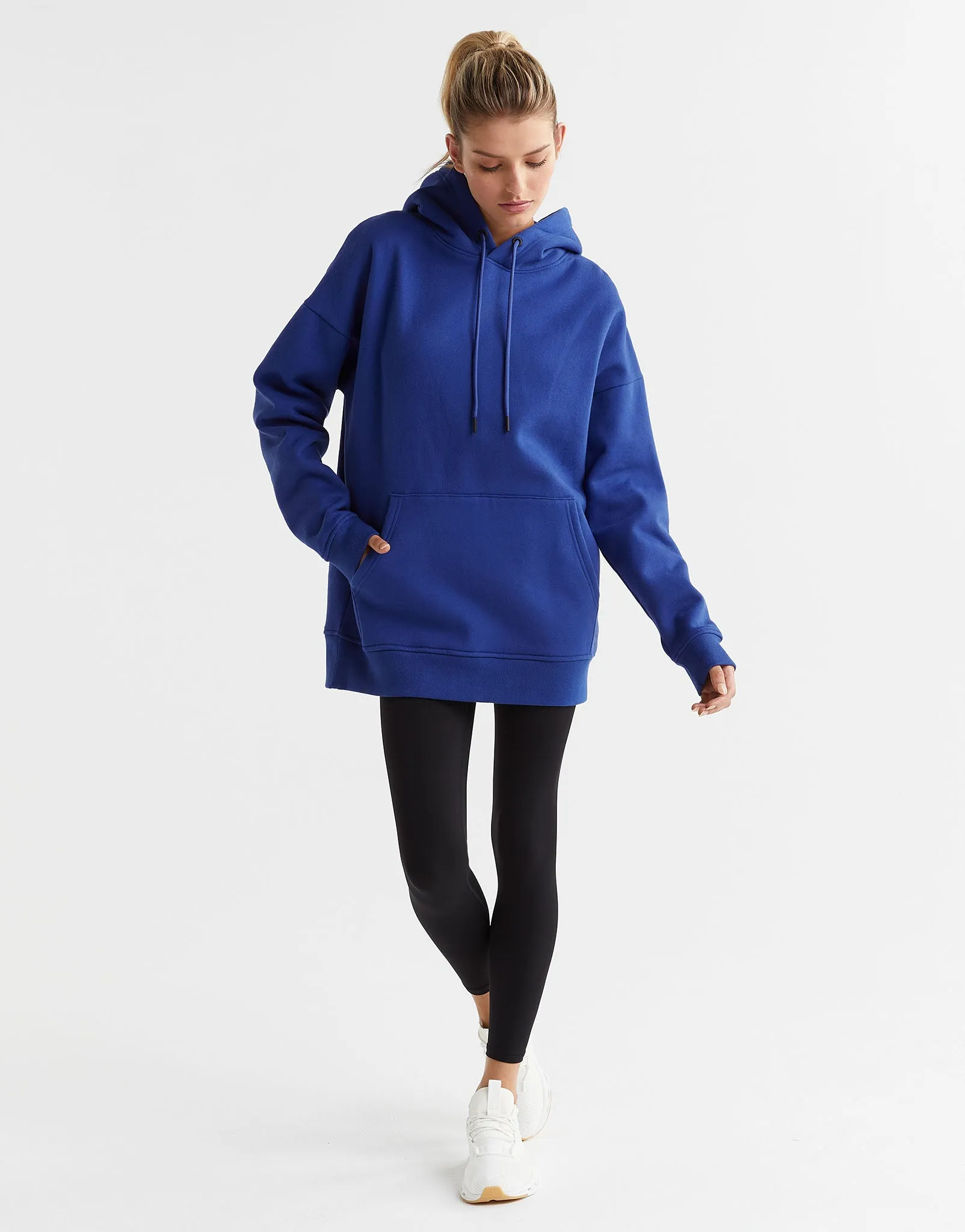 Lucy Hooded Sweater in Cobalt Blue